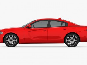 dodge charger r-t 2015 detailed interior 3D Модель