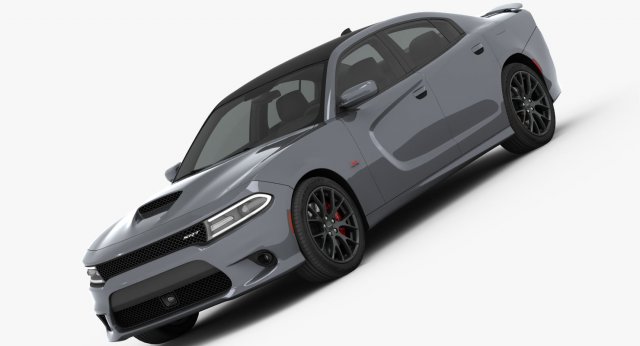 dodge charger srt 392 2015 detailed interior 3D Model .c4d .max .obj .3ds .fbx .stl .blend 