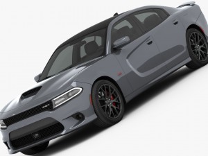 dodge charger srt 392 2015 detailed interior 3D Model