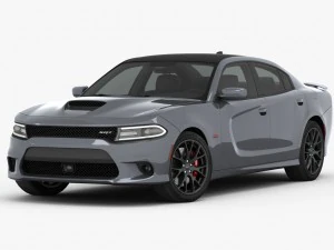 Dodge Charger SRT 392 2015 Detaillierte Innenausstattung 3D Modell