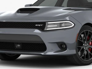 Dodge Charger SRT 392 2015 Detaillierte Innenausstattung 3D Modell