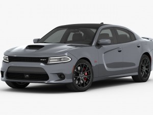 dodge charger srt 392 2015 detailed interior 3D Model