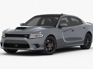 Dodge Charger SRT 392 2015 Detaillierte Innenausstattung 3D Modell