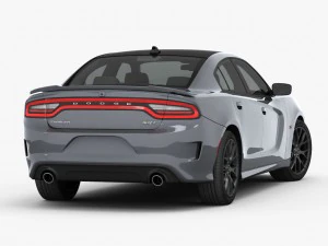 Dodge Charger SRT 392 2015 Detaillierte Innenausstattung 3D Modell