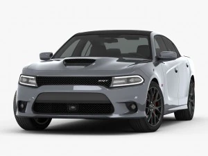 Dodge Charger SRT 392 2015 Detaillierte Innenausstattung 3D Modell