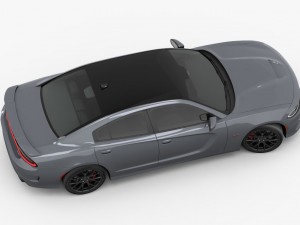 dodge charger srt 392 2015 detailed interior 3D Model