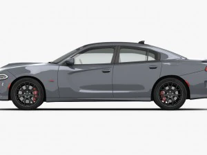 Dodge Charger SRT 392 2015 Detaillierte Innenausstattung 3D Modell