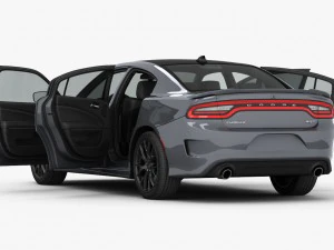 Dodge Charger SRT 392 2015 Detaillierte Innenausstattung 3D Modell