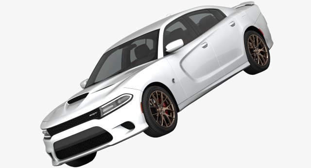 dodge charger srt hellcat 2015 detailed interior Model 3D .c4d .max .obj .3ds .fbx .stl .blend 
