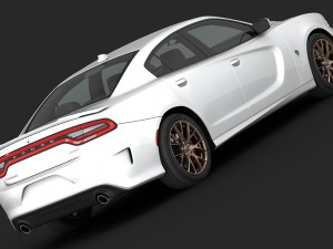 dodge charger srt hellcat 2015 detailed interior Model 3D