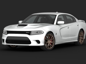 dodge charger srt hellcat 2015 detailed interior Model 3D
