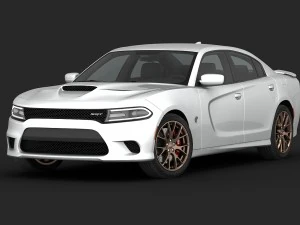 dodge charger srt hellcat 2015 detailed interior 3D Model