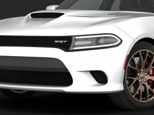 dodge charger srt hellcat 2015 detailed interior Model 3D