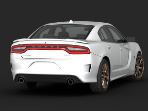dodge charger srt hellcat 2015 detailed interior Model 3D