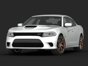 dodge charger srt hellcat 2015 detailed interior 3D Model