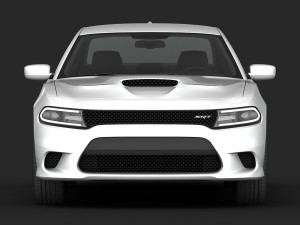 dodge charger srt hellcat 2015 detailed interior Model 3D