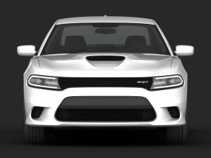 dodge charger srt hellcat 2015 detailed interior 3D Model
