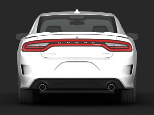 dodge charger srt hellcat 2015 detailed interior Model 3D