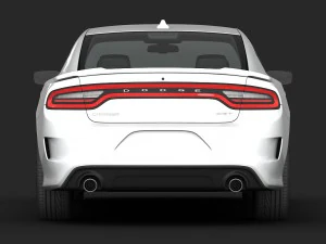 dodge charger srt hellcat 2015 detailed interior 3D Model
