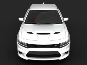 dodge charger srt hellcat 2015 detailed interior 3D Model