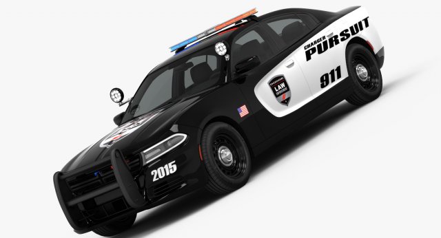 dodge charger pursuit 2015 detailed interior 3D Model .c4d .max .obj .3ds .fbx .stl .blend 