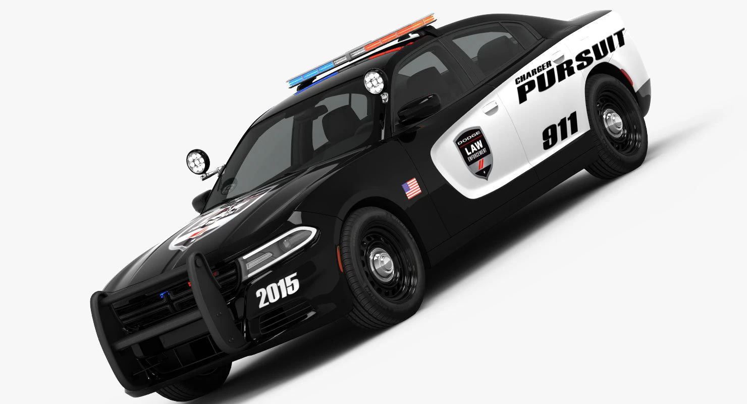 dodge charger pursuit 2015 detailed interior 3D Model .c4d .max .obj .3ds .fbx .stl .blend