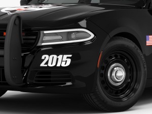 dodge charger pursuit 2015 detailed interior 3D Model