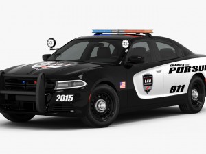 dodge charger pursuit 2015 detailed interior 3D Model