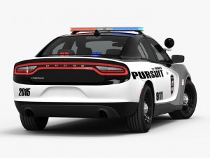 dodge charger pursuit 2015 detailed interior 3D Model