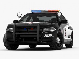 dodge charger pursuit 2015 detailed interior 3D Model