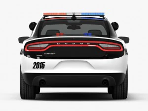 dodge charger pursuit 2015 detailed interior 3D Model