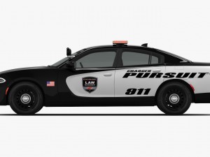 dodge charger pursuit 2015 detailed interior 3D Model