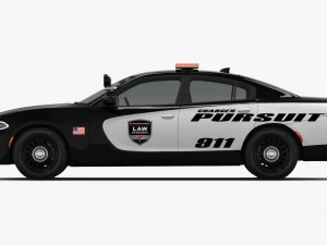 dodge charger pursuit 2015 detailed interior 3D Model