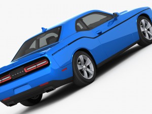 dodge challenger sxt 2015 detailed interior 3D मॉडल