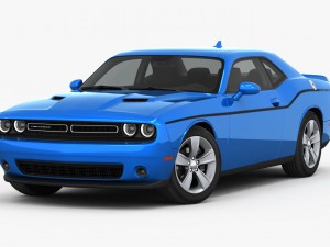 dodge challenger sxt 2015 detailed interior 3D मॉडल