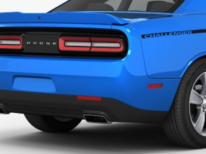 dodge challenger sxt 2015 detailed interior 3D मॉडल