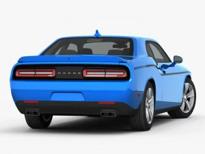 dodge challenger sxt 2015 detailed interior 3D Model