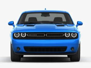 dodge challenger sxt 2015 detailed interior 3D Model