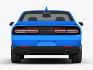 dodge challenger sxt 2015 detailed interior 3D Model