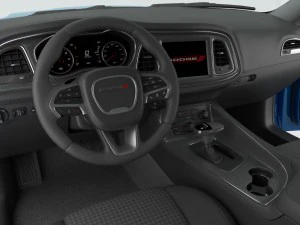 dodge challenger sxt 2015 detailed interior 3D Model