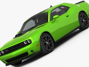 dodge challenger r-t shaker 2015 detailed interior 3D Model