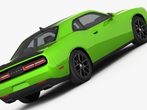 dodge challenger r-t shaker 2015 detailed interior Model 3D