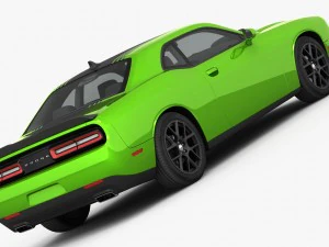 dodge challenger r-t shaker 2015 detailed interior 3D Model
