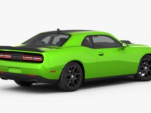 dodge challenger r-t shaker 2015 detailed interior 3D Model