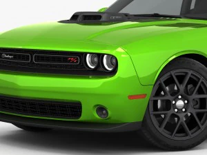 dodge challenger r-t shaker 2015 detailed interior 3D Model
