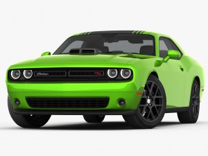 dodge challenger r-t shaker 2015 detailed interior Model 3D