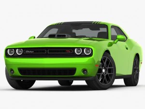 dodge challenger r-t shaker 2015 detailed interior 3D Model