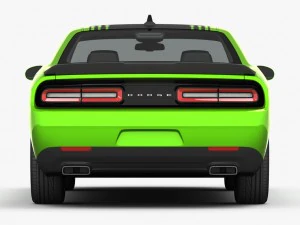 dodge challenger r-t shaker 2015 detailed interior 3D Model