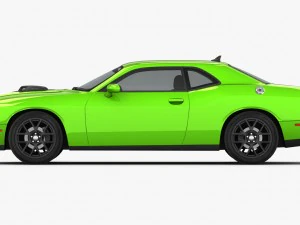 dodge challenger r-t shaker 2015 detailed interior 3D Model