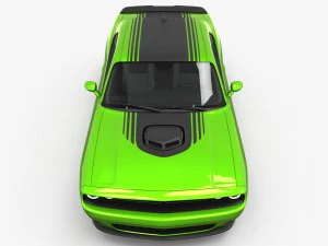 dodge challenger r-t shaker 2015 detailed interior 3D Model